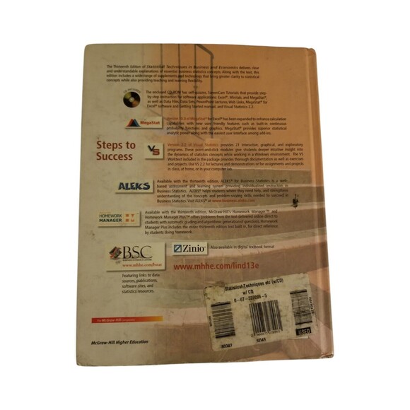 Statistical Techniques in Business And Economics- Lind, 9780073030227, hardcover - Picture 5 of 12